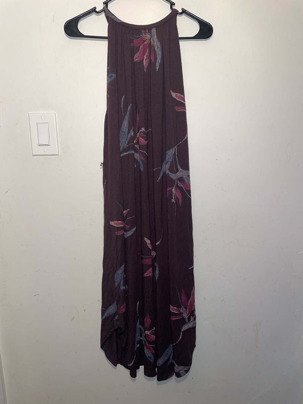 Lucky Brand Floral Print Sleeveless Maxi Dress Size S